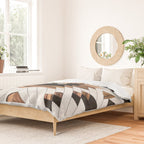 Urban Tribal Pattern No.5 - Aztec - Concrete and Wood Duvet Cover Gallery Image 2