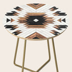Urban Tribal Pattern No.5 - Aztec - Concrete and Wood Side Table Gallery Image 2