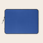 Cobalt Blue Solid Color Laptop Sleeve Gallery Image 1