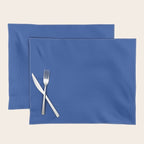 Cobalt Blue Solid Color Placemat Gallery Image 1