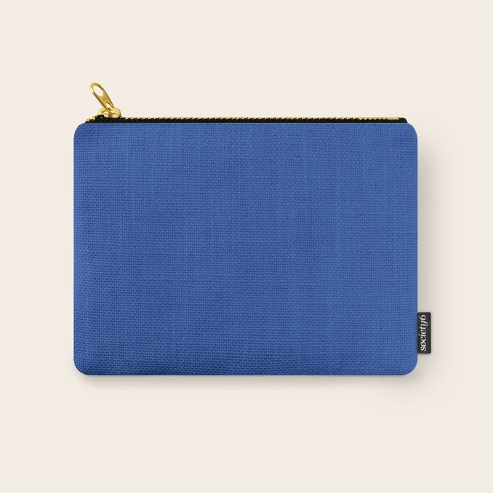 Cobalt Blue Solid Color Carry All Pouch Gallery Image 1