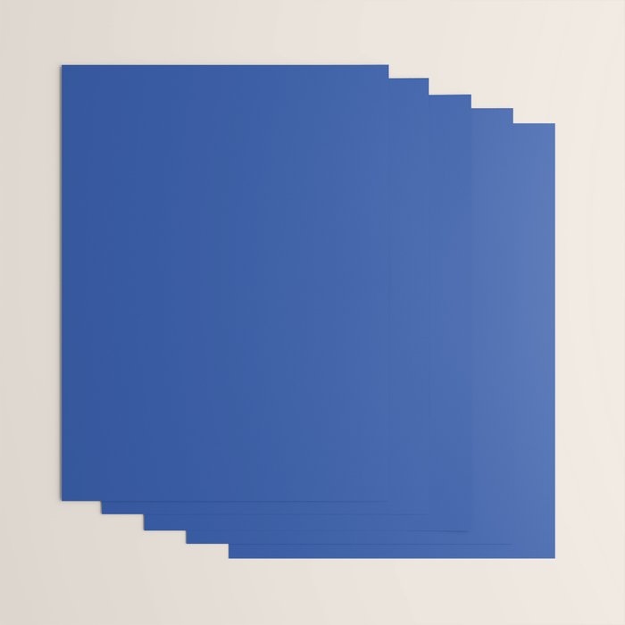 Cobalt Blue Solid Color Wrapping Paper Gallery Image 3
