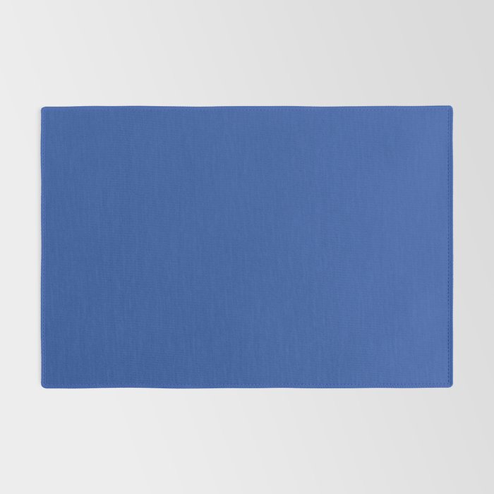 Cobalt Blue Solid Color Rug Gallery Image 2