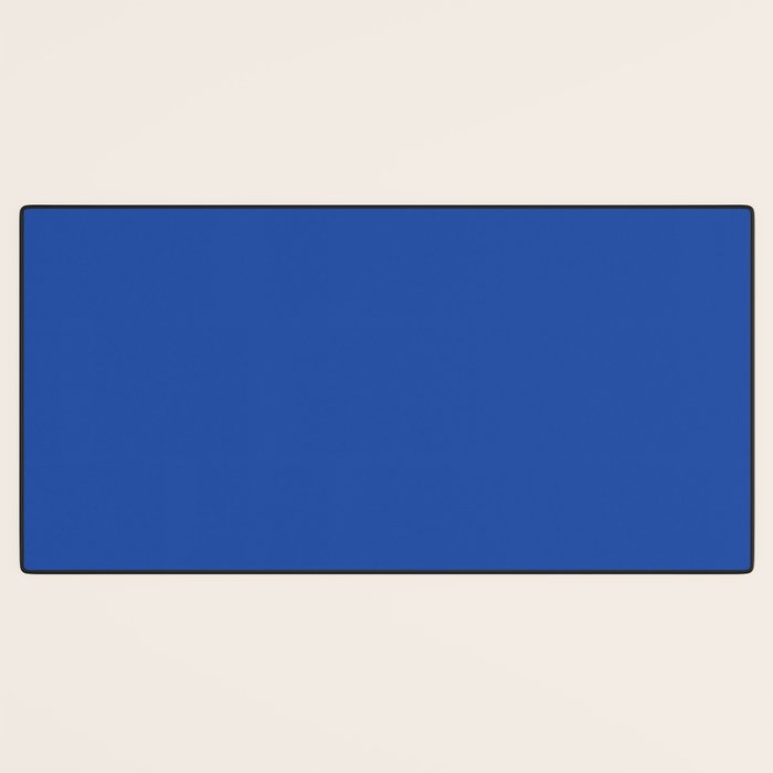 Cobalt Blue Solid Color Desk Mat Gallery Image 3