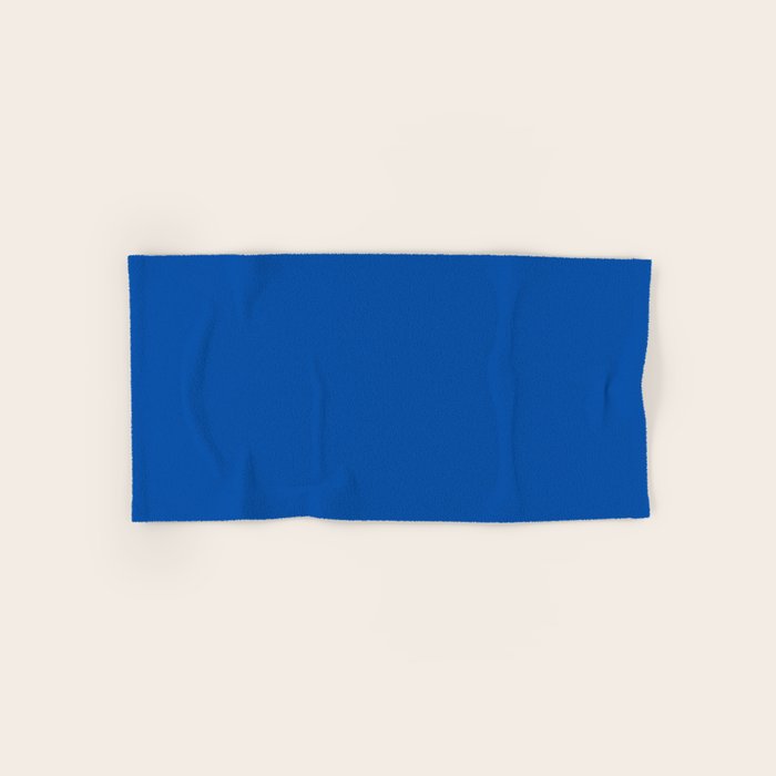 Cobalt Blue Solid Color Bath Towel Gallery Image 1
