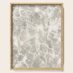 Clear water | beach fine art photography | sea wave and sand Serving Tray Gallery Image 1
