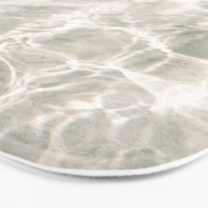 Clear water | beach fine art photography | sea wave and sand Bath Mat Gallery Image 3