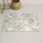 Clear water | beach fine art photography | sea wave and sand Rug Gallery Image 1
