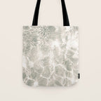 Clear water | beach fine art photography | sea wave and sand Tote Bag Gallery Image 1