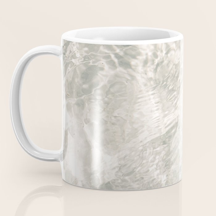 Clear water | beach fine art photography | sea wave and sand Coffee Mug Gallery Image 3