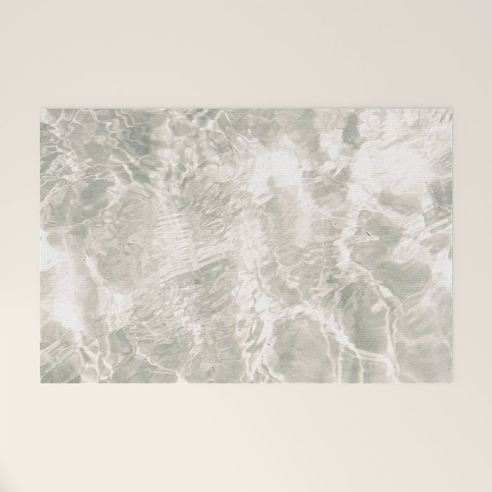 Clear water | beach fine art photography | sea wave and sand Welcome Mat Gallery Image 1
