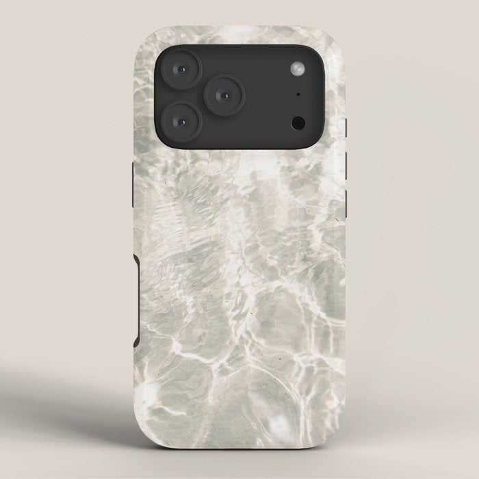 Clear water | beach fine art photography | sea wave and sand iPhone Case Gallery Image 3