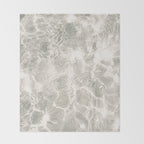 Clear water | beach fine art photography | sea wave and sand Throw Blanket Gallery Image 2