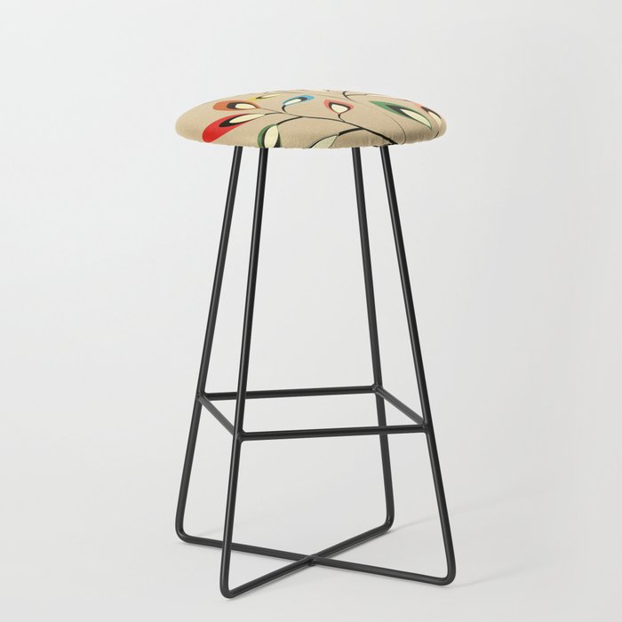 Mid-Century Abstract Branch 02 Stool Gallery Image 1