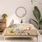 Mid-Century Abstract Branch 02 Comforter Gallery Image 3