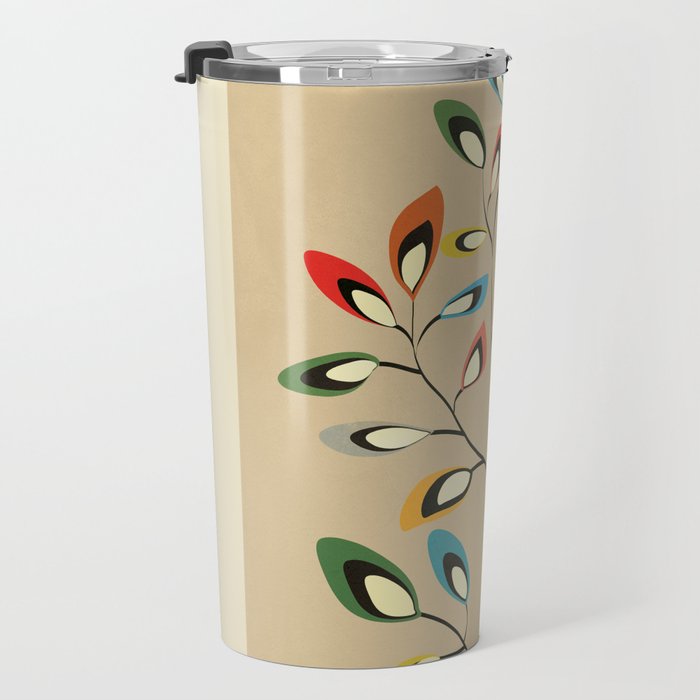 Mid-Century Abstract Branch 02 Travel Mug Gallery Image 3