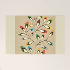 Mid-Century Abstract Branch 02 Welcome Mat Gallery Image 1