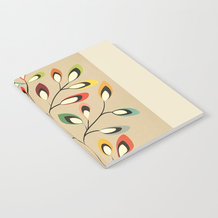 Mid-Century Abstract Branch 02 Notebook Gallery Image 1