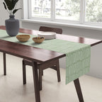 Boho Wall Art, Colour Prints, Sage Green, Line Art Table Runner Gallery Image 2