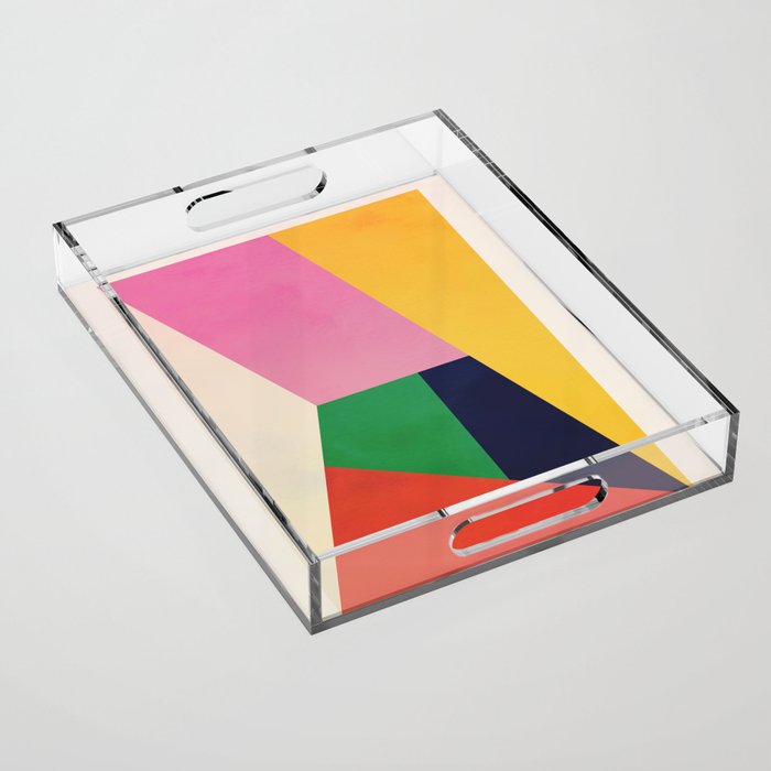 Geometric Shapes 120 Acrylic Tray Gallery Image 1
