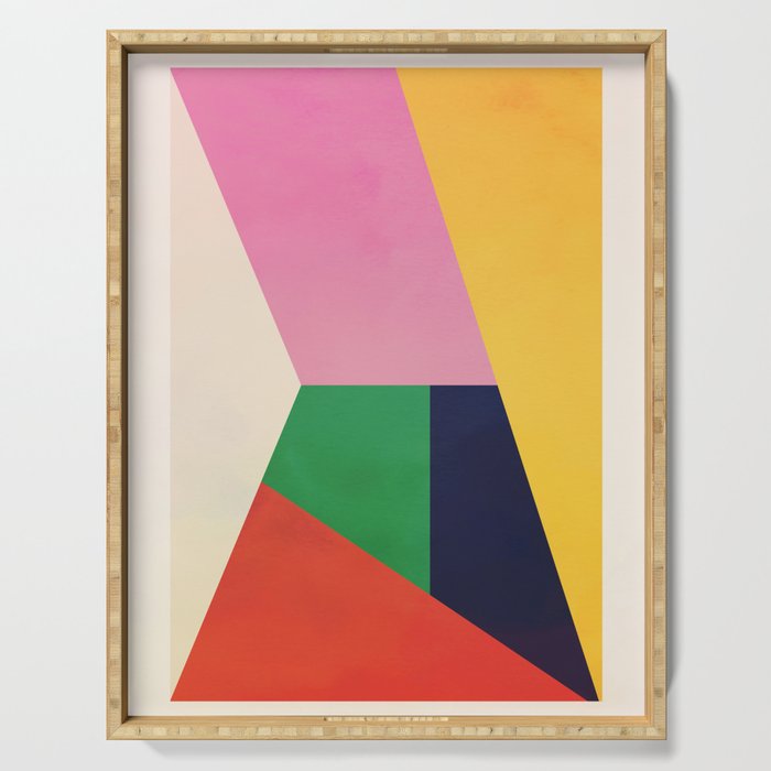 Geometric Shapes 120 Serving Tray Gallery Image 1