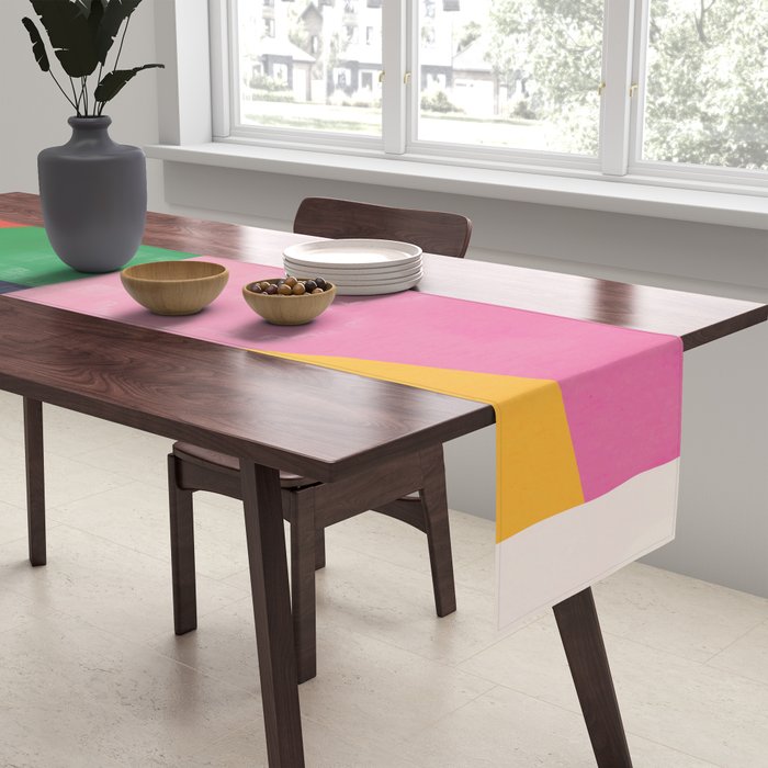 Geometric Shapes 120 Table Runner Gallery Image 2