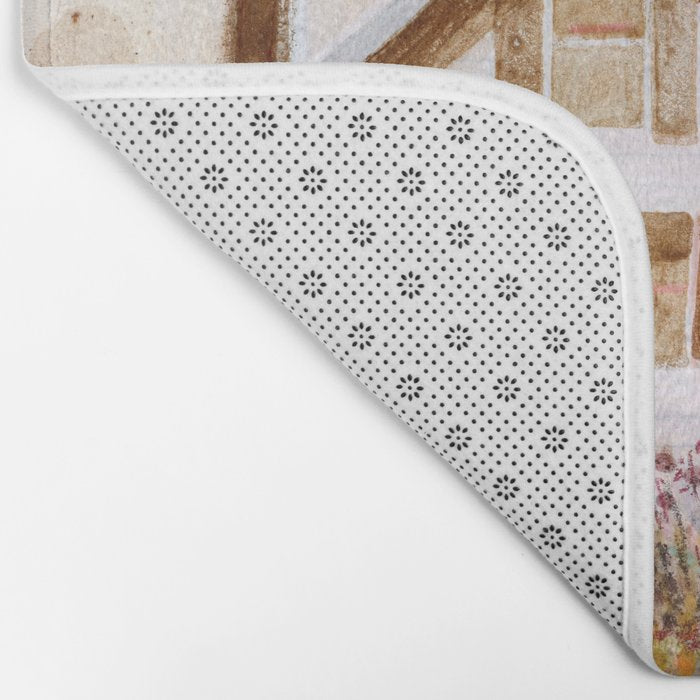 The Old Country Farm in Rustic Brown - Farm House Decor Bath Mat Gallery Image 2