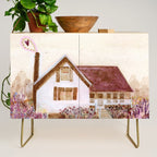 The Old Country Farm in Rustic Brown - Farm House Decor Credenza Gallery Image 1
