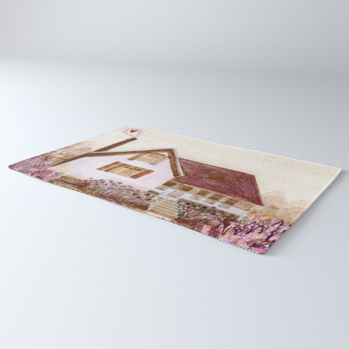 The Old Country Farm in Rustic Brown - Farm House Decor Rug Gallery Image 3