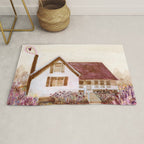 The Old Country Farm in Rustic Brown - Farm House Decor Rug Gallery Image 1