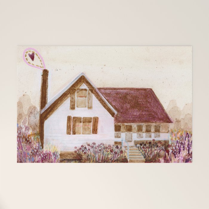 The Old Country Farm in Rustic Brown - Farm House Decor Welcome Mat Gallery Image 1