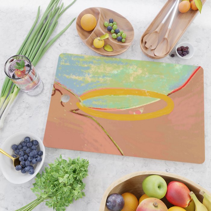 Golden Hoops Cutting Board Gallery Image 2