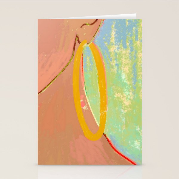 Golden Hoops Stationery Card Gallery Image 2