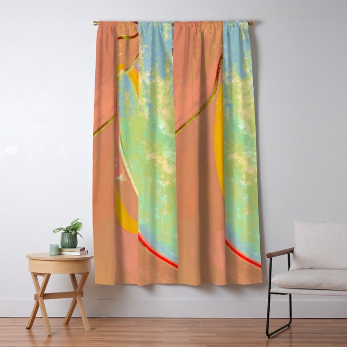 Golden Hoops Window Curtain Gallery Image 1