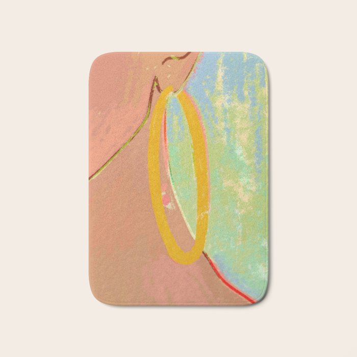 Golden Hoops Bath Mat Gallery Image 1