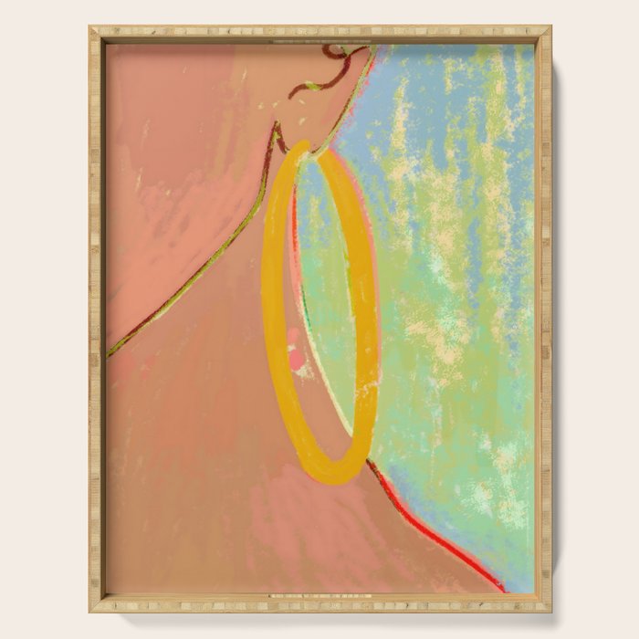 Golden Hoops Serving Tray Gallery Image 1