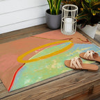 Golden Hoops Outdoor Rug Gallery Image 2