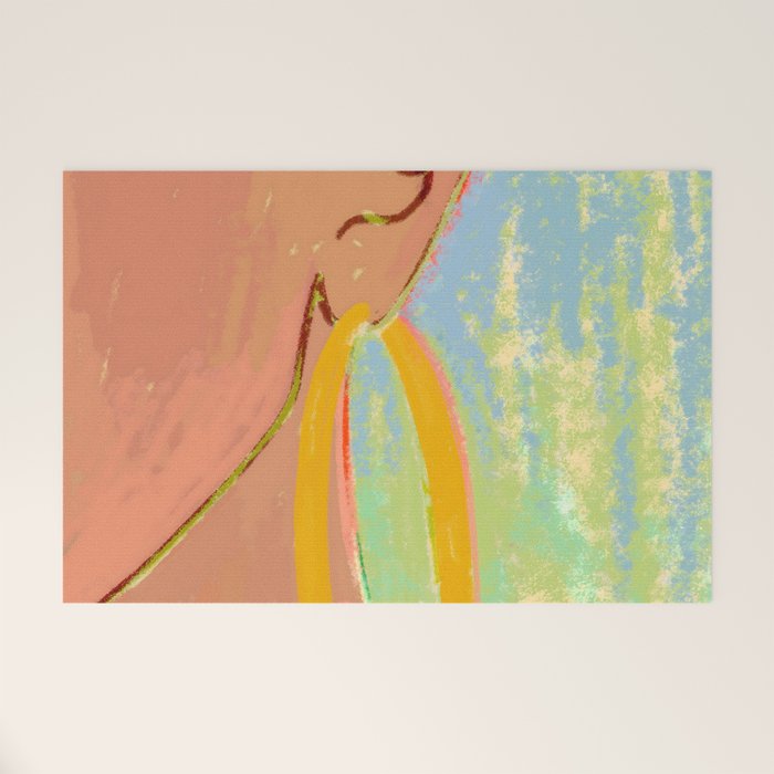 Golden Hoops Welcome Mat Gallery Image 1