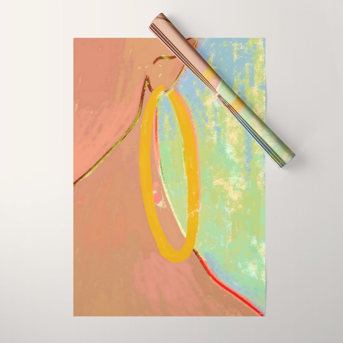 Golden Hoops Wrapping Paper Gallery Image 1