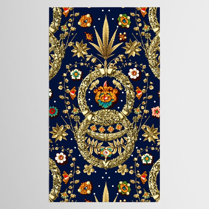 Art Nouveau Floral Pattern Tablecloth Gallery Image 2