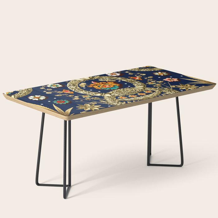 Art Nouveau Floral Pattern Coffee Table Gallery Image 1