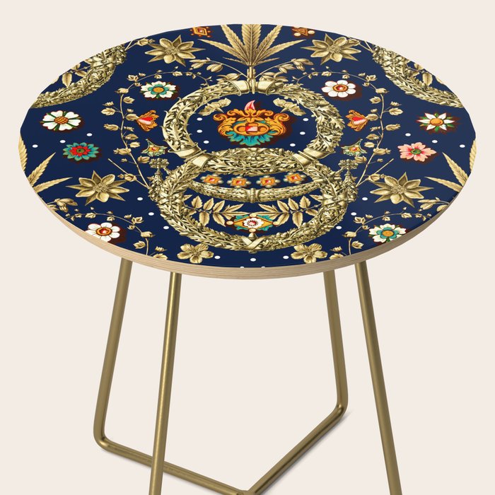 Art Nouveau Floral Pattern Side Table Gallery Image 2