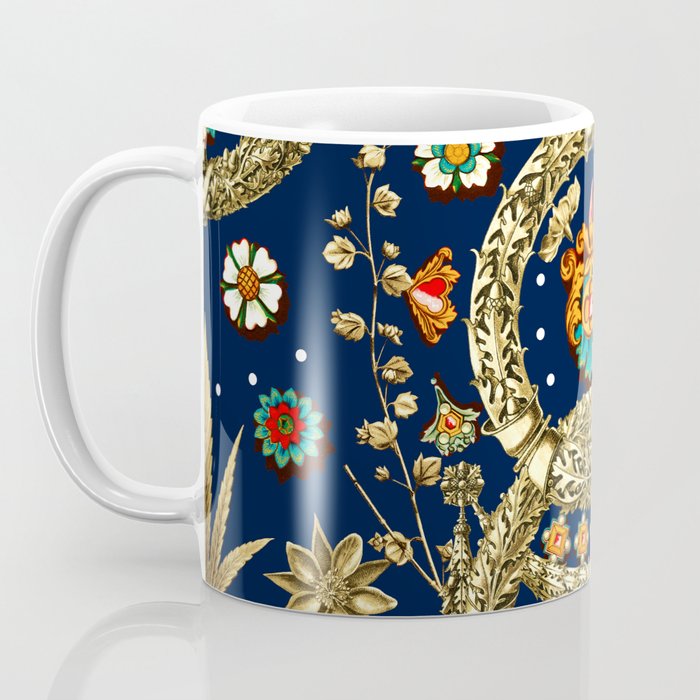 Art Nouveau Floral Pattern Coffee Mug Gallery Image 3