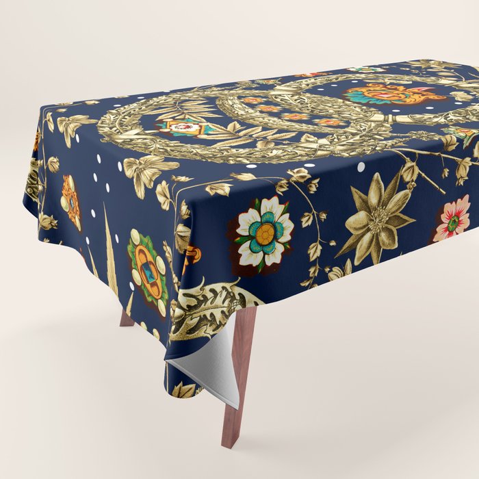 Art Nouveau Floral Pattern Tablecloth Gallery Image 1