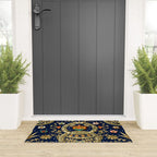Art Nouveau Floral Pattern Welcome Mat Gallery Image 3