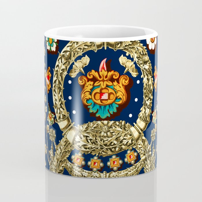 Art Nouveau Floral Pattern Coffee Mug Gallery Image 4