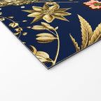 Art Nouveau Floral Pattern Welcome Mat Gallery Image 2