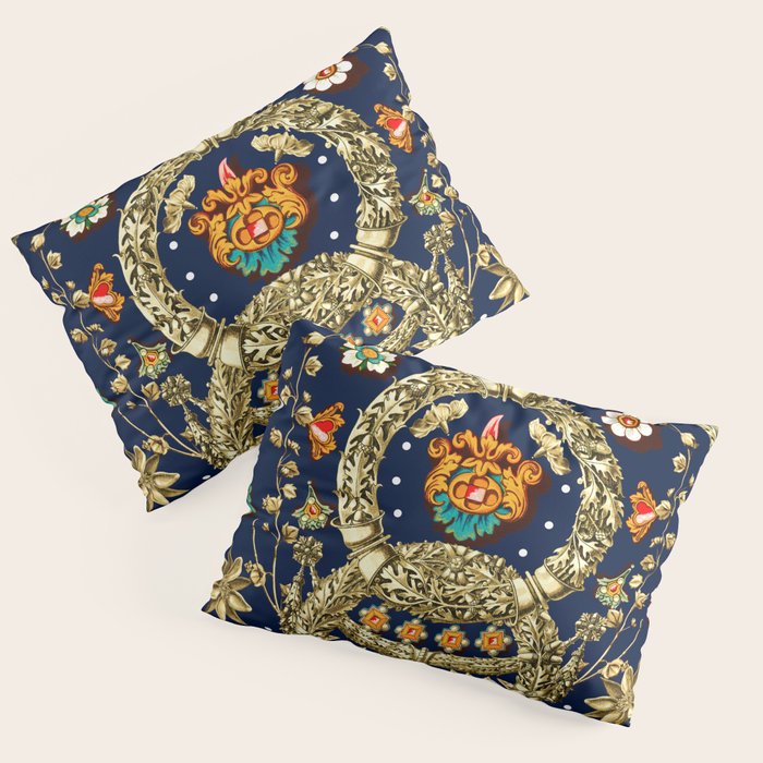 Art Nouveau Floral Pattern Pillow Sham Gallery Image 3