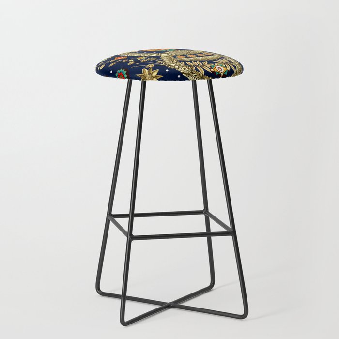 Art Nouveau Floral Pattern Stool Gallery Image 1