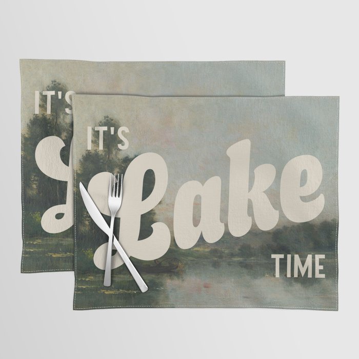 It's Lake Time - Retro Cottage Core Placemat Gallery Image 1
